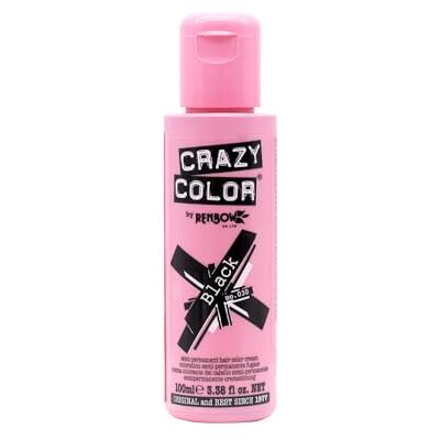 Crazy Color Black no 030 100 ml kleurcrème nera Crazy Color Black no 030 100 ml kleurcrème nera