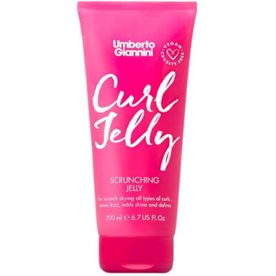 Umberto Giannini Curl Jelly Scrunching Jelly, veganistische en cruelty Free Frizz Solution Gel voor krullend of golvend haar, 200 ml Umberto Giannini Curl Jelly Scrunching Jelly, veganistische en cruelty Free Frizz Solution Gel voor krullend of golvend haar, 200 ml
