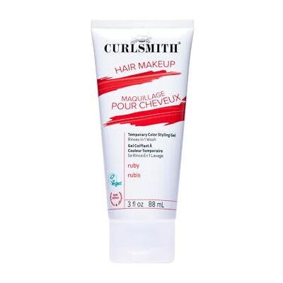 CURLSMITH Hair Makeup veganistische tijdelijke haarkleur en stylinggel (robijnrood) CURLSMITH Hair Makeup veganistische tijdelijke haarkleur en stylinggel (robijnrood)