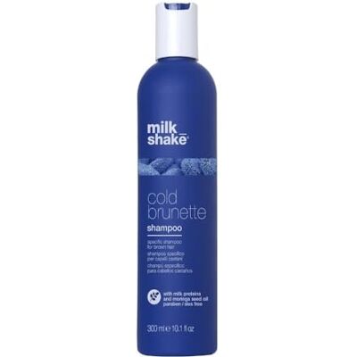 milk_shake ® Cold Brunette Shampoo Specifieke shampoo voor bruin haar 300 ml Shampoo met blauw pigment verwijdert warme roodoranje reflecties milk_shake ® Cold Brunette Shampoo Specifieke shampoo voor bruin haar 300 ml Shampoo met blauw pigment verwijdert warme roodoranje reflecties