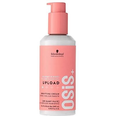 Schwarzkopf Professional OSiS Upload Bodifying Hair Cream antistatische stylingcrème hittebescherming subtiele definitie volume en wortels lift niet vettig niet klevend licht houvast 200 ml Schwarzkopf Professional OSiS Upload Bodifying Hair Cream antistatische stylingcrème hittebescherming subtiele definitie volume en wortels lift niet vettig niet klevend licht houvast 200 ml