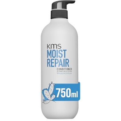 KMS MoistRepair Conditioner voor droog en beschadigd haar, 750 ml, ontwarren en herstellend, met gerecyclede barbarepeer, veganistische formule KMS MoistRepair Conditioner voor droog en beschadigd haar, 750 ml, ontwarren en herstellend, met gerecyclede barbarepeer, veganistische formule