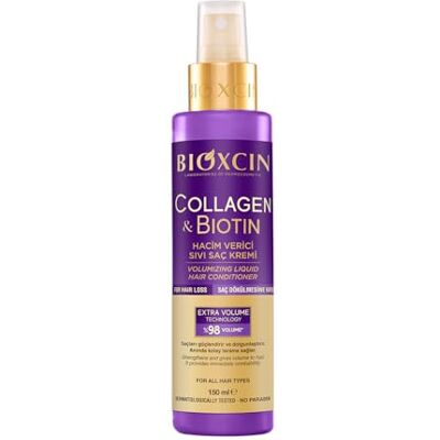 BIOXCIN Collagen & Biotine Volumizing vloeibare conditioner (150 ml) volume en glans spray zonder uitspoelen tegen haaruitval voor fijn en fijn haar BIOXCIN Collagen & Biotine Volumizing vloeibare conditioner (150 ml) volume en glans spray zonder uitspoelen tegen haaruitval voor fijn en fijn haar