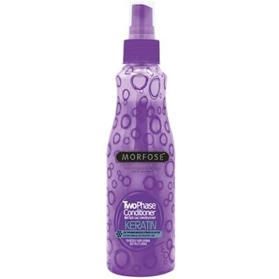 MORFOSE 2-fasen keratine conditioner zonder uitspoelen, 220 ml, haarverzorging bij haarbeschadiging, herstelt, versterkt en beschermt beschadigd haar MORFOSE 2-fasen keratine conditioner zonder uitspoelen, 220 ml, haarverzorging bij haarbeschadiging, herstelt, versterkt en beschermt beschadigd haar