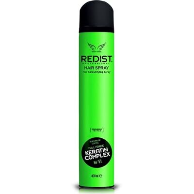 Redist Full Force Keratine Complex Haarspray, 400 ml, voor alle haartypes, voor dames en heren, extra sterke grip Redist Full Force Keratine Complex Haarspray, 400 ml, voor alle haartypes, voor dames en heren, extra sterke grip