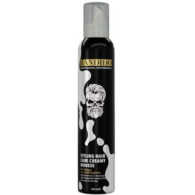 Bandido Hair Care Creamy Mousse 200 ml Romig haarschuim met melkeiwitten en aminozuren voor volume, zacht haar en controle van de Bandido Hair Care Creamy Mousse 200 ml Romig haarschuim met melkeiwitten en aminozuren voor volume, zacht haar en controle van de