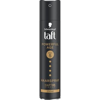 TAFT Schwarzkopf Powerful Age haarspray voor dun en dun haar (250 ml), fixatieniveau 5, veganistische formule* TAFT Schwarzkopf Powerful Age haarspray voor dun en dun haar (250 ml), fixatieniveau 5, veganistische formule*
