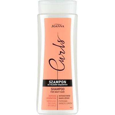 Joanna Krulshampoo 300 ml Vochtinbrengende shampoo Natuurlijke krullen haar shampoo Hydraterende shampoo voor golvend en krullend haar Producten met rijst aminozuren voor een Joanna Krulshampoo 300 ml Vochtinbrengende shampoo Natuurlijke krullen haar shampoo Hydraterende shampoo voor golvend en krullend haar Producten met rijst aminozuren voor een