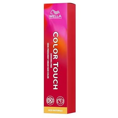 WELLA Professionals Color Touch Rich Naturals intensieve haarkleur zonder ammoniak, veganistisch met metalen reiniger, voor diepe en natuurlijke nuances tot 28 shampoos, blond WELLA Professionals Color Touch Rich Naturals intensieve haarkleur zonder ammoniak, veganistisch met metalen reiniger, voor diepe en natuurlijke nuances tot 28 shampoos, blond