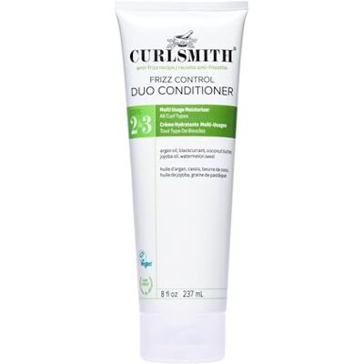 CURLSMITH Frizz Control Duo Voedende conditioner, ontwarren, gladmaken, voor alle krultypes, veganistisch, 237 ml CURLSMITH Frizz Control Duo Voedende conditioner, ontwarren, gladmaken, voor alle krultypes, veganistisch, 237 ml