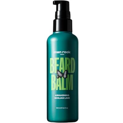 Men Rock Awakening Baardbalsem – hydraterend en verzachtend zonder uitspoelen met geur van Siciliaanse limoen en cafeïne – volledige verzorging van baard en huid, 100 ml Men Rock Awakening Baardbalsem – hydraterend en verzachtend zonder uitspoelen met geur van Siciliaanse limoen en cafeïne – volledige verzorging van baard en huid, 100 ml