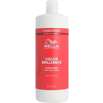 Wella Professionals Invigo Color Brilliance Conditioner, behoudt de glans en bescherming van de haarkleur, conditioner voor gekleurd en dik haar, 1 l Wella Professionals Invigo Color Brilliance Conditioner, behoudt de glans en bescherming van de haarkleur, conditioner voor gekleurd en dik haar, 1 l