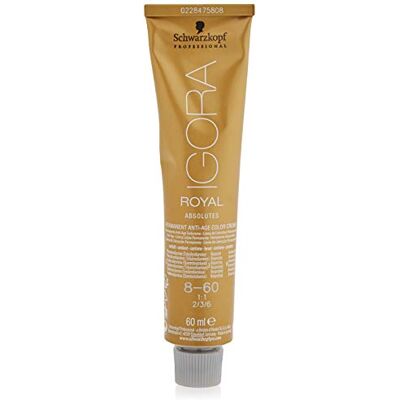 Schwarzkopf Professional Igora Royal Absolutes 8-60 lichtblond natuurlijke chocolade (1 x 60 ml) Schwarzkopf Professional Igora Royal Absolutes 8-60 lichtblond natuurlijke chocolade (1 x 60 ml)