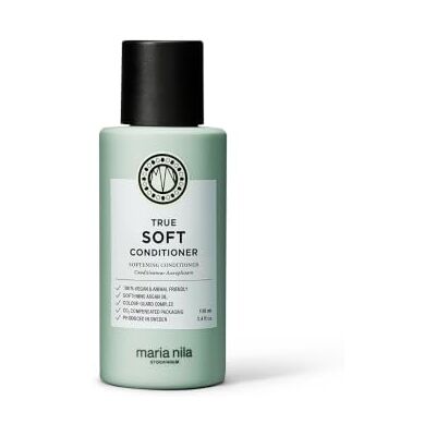 Maria Nila True Soft, Conditioner 100 ml, Voor Droog Haar, Arganolie Rehydrateert en Vermindert Kroezen, 100% Veganistisch en vrij van Sulfaten/Parabenen Maria Nila True Soft, Conditioner 100 ml, Voor Droog Haar, Arganolie Rehydrateert en Vermindert Kroezen, 100% Veganistisch en vrij van Sulfaten/Parabenen
