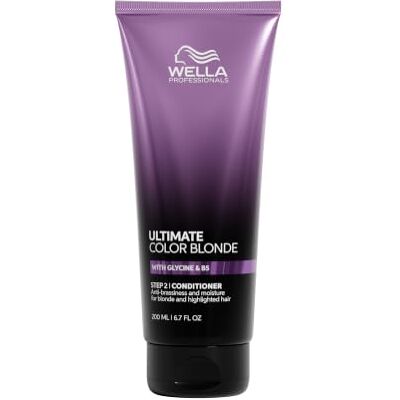 WELLA Professionals Ultimate Color Blonde 3-in-1 conditioner (200 ml) Anti-reflectiecorrectie, hydratatie, voeding voor blond haar, versterkt en discipline het haar WELLA Professionals Ultimate Color Blonde 3-in-1 conditioner (200 ml) Anti-reflectiecorrectie, hydratatie, voeding voor blond haar, versterkt en discipline het haar