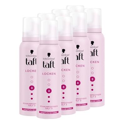 TAFT Schwarzkopf 8 flessen stylingschuim voor langdurige krullen, 8 x 150 ml, houdniveau 3, veganistische formule* TAFT Schwarzkopf 8 flessen stylingschuim voor langdurige krullen, 8 x 150 ml, houdniveau 3, veganistische formule*