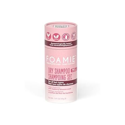 Foamie Berry Fresh droogshampoo in poedervorm, ideaal voor vet haar en alle soorten, geeft onmiddellijke frisheid en volume, veganistisch, zonder resten en 0% kunststof, 40 g Foamie Berry Fresh droogshampoo in poedervorm, ideaal voor vet haar en alle soorten, geeft onmiddellijke frisheid en volume, veganistisch, zonder resten en 0% kunststof, 40 g