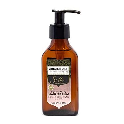 Arganicare Zijde-serie, herstellend en voedend serum, zijdeproteïne, bestrijding van kroezen, langdurige bescherming, glanseffect, hoge hydratatie, alle haartypes, 100 ml Arganicare Zijde-serie, herstellend en voedend serum, zijdeproteïne, bestrijding van kroezen, langdurige bescherming, glanseffect, hoge hydratatie, alle haartypes, 100 ml