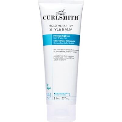 CURLSMITH Hold Me Softly Style Balm Veganistische zachte stylingcrème voor golvend en krullend haar, natuurlijke look (227 ml) CURLSMITH Hold Me Softly Style Balm Veganistische zachte stylingcrème voor golvend en krullend haar, natuurlijke look (227 ml)
