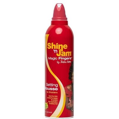 Ampro Shine 'N Jam Magic Fingers vlechtenschuim, extra stevige grip, 354 ml Ampro Shine 'N Jam Magic Fingers vlechtenschuim, extra stevige grip, 354 ml