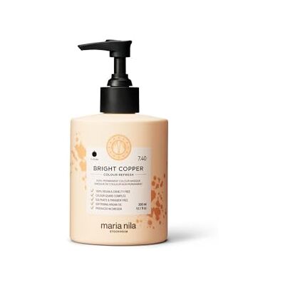 Maria Nila Colour Refresh, Bright Copper 300 ml, koperen haarmasker, semi-permanente pigmenten, 100% veganistisch en sulfaatvrij/parabenen Maria Nila Colour Refresh, Bright Copper 300 ml, koperen haarmasker, semi-permanente pigmenten, 100% veganistisch en sulfaatvrij/parabenen