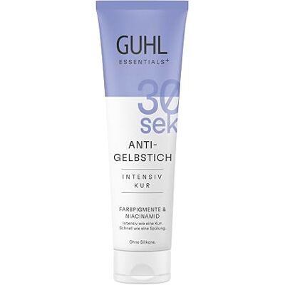 Guhl 30_sek Intensieve anti-vergelingsbehandeling, inhoud: 100 ml, haartype: blond, natuurlijk blond haar, siliconenvrij Guhl 30_sek Intensieve anti-vergelingsbehandeling, inhoud: 100 ml, haartype: blond, natuurlijk blond haar, siliconenvrij