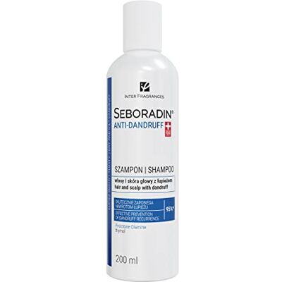 SEBORADIN Anti-roos shampoo met Piroctone Olamin en Thymol, effectieve preventie en herhaling van vette en droge roos, 200 ml SEBORADIN Anti-roos shampoo met Piroctone Olamin en Thymol, effectieve preventie en herhaling van vette en droge roos, 200 ml