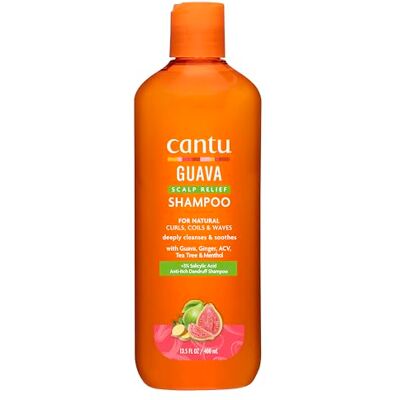 CANTU Guave Scalp Relief Shampoo reinigt het haar en reinigt zacht de hoofdhuid, helpt roos en geïrriteerde hoofdhuid te bestrijden, met guave en gember, voor iedereen CANTU Guave Scalp Relief Shampoo reinigt het haar en reinigt zacht de hoofdhuid, helpt roos en geïrriteerde hoofdhuid te bestrijden, met guave en gember, voor iedereen