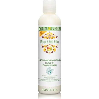 Creme of Nature , CNI, ultra-hydraterende verzorging zonder uitspoelen met mango en sheaboter, voor gedehydrateerd haar, intensieve voeding en zachtheid, 250 ml Creme of Nature , CNI, ultra-hydraterende verzorging zonder uitspoelen met mango en sheaboter, voor gedehydrateerd haar, intensieve voeding en zachtheid, 250 ml