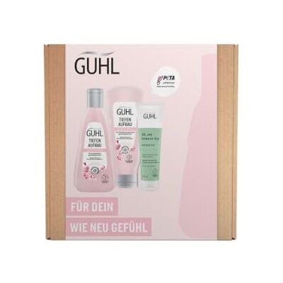 Guhl Reparatieset Inhoud: shampoo, conditioner en kuur 550 ml Haartype: beschadigd, belast Guhl Reparatieset Inhoud: shampoo, conditioner en kuur 550 ml Haartype: beschadigd, belast