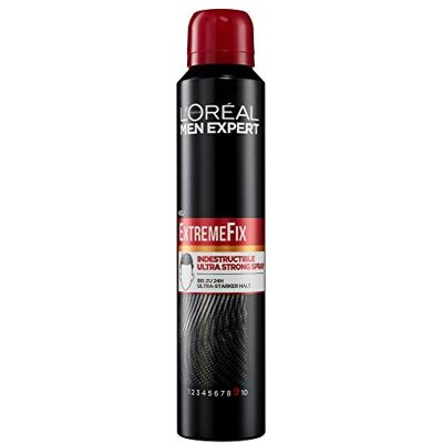 L'Oreal Paris Men Expert L'Oréal Men Expert Extreme Fix Industriële stylingspray voor 24 uur extreme grip, 200 ml L'Oreal Paris Men Expert L'Oréal Men Expert Extreme Fix Industriële stylingspray voor 24 uur extreme grip, 200 ml