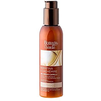 Bottega Verde , Keratine en kasjmier BB haarcrème zonder uitspoelen herstellende whitening met keratine en kasjmier proteïne (150 ml) dof of beschadigd haar Bottega Verde , Keratine en kasjmier BB haarcrème zonder uitspoelen herstellende whitening met keratine en kasjmier proteïne (150 ml) dof of beschadigd haar