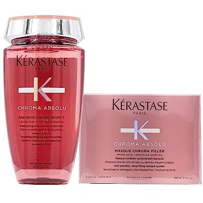 KÉRASTASE Kerastase Duo Chroma Absolu Bain Riche Shampoo 250 ml en Chroma Absolu Masker 200 ml KÉRASTASE Kerastase Duo Chroma Absolu Bain Riche Shampoo 250 ml en Chroma Absolu Masker 200 ml