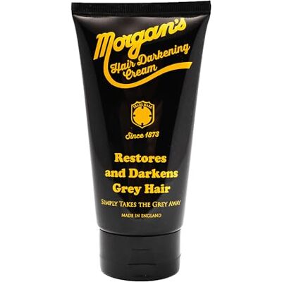 Morgan's Pomade Morgans Hair Darkening Cream, herstelt en verduistert grijs haar, verwijdert eenvoudig grijs, amandelgeur voor alle haartypes, snel en eenvoudig te gebruiken, 150 ml Morgan's Pomade Morgans Hair Darkening Cream, herstelt en verduistert grijs haar, verwijdert eenvoudig grijs, amandelgeur voor alle haartypes, snel en eenvoudig te gebruiken, 150 ml