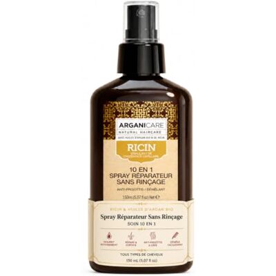 Arganicare Ricinusserie 10-in-1 reparatiespray zonder uitspoelen castor verwijdert krullen en voorkomt gespleten punten glanseffect hoge hydratatie alle haartypes 400 ml Arganicare Ricinusserie 10-in-1 reparatiespray zonder uitspoelen castor verwijdert krullen en voorkomt gespleten punten glanseffect hoge hydratatie alle haartypes 400 ml