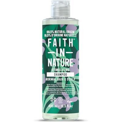 FAITH IN NATURE Natuurlijke rozemarijnshampoo, herstellend, veganistisch en niet getest op dieren, SLS en parabenen, normaal of vet haar, 400 ml FAITH IN NATURE Natuurlijke rozemarijnshampoo, herstellend, veganistisch en niet getest op dieren, SLS en parabenen, normaal of vet haar, 400 ml