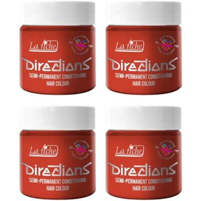 La Riche Directions Haarverf, semi-permanent, 100 ml, 4 stuks (tangerine) La Riche Directions Haarverf, semi-permanent, 100 ml, 4 stuks (tangerine)
