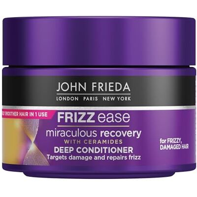 John Frieda Frizz Ease Miraculous Recovery Intensief en revitaliserend haarmasker, 250 ml, wit John Frieda Frizz Ease Miraculous Recovery Intensief en revitaliserend haarmasker, 250 ml, wit