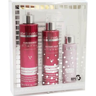 abril et nature Energic Haarverzorgingsset Anti-kroes Shampoo, Masker en Serum voor Haar Hydraterend Haar Ontwart, Rehydrateert en Repareert 550 ml abril et nature Energic Haarverzorgingsset Anti-kroes Shampoo, Masker en Serum voor Haar Hydraterend Haar Ontwart, Rehydrateert en Repareert 550 ml