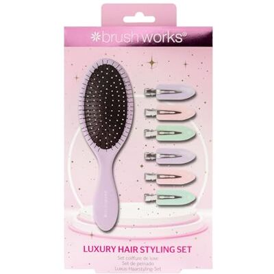 Brushworks Luxe haarstylingset (paars) Brushworks Luxe haarstylingset (paars)