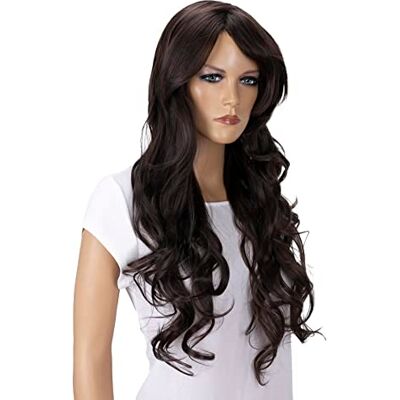 CAISHA PRETTYSHOP Pruik Volumineus Lang Haar Cosplay Theatershow Golvend Donkerbruin FP713b CAISHA PRETTYSHOP Pruik Volumineus Lang Haar Cosplay Theatershow Golvend Donkerbruin FP713b