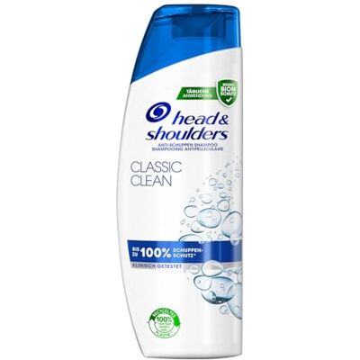 Head & Shoulders Classic Clean Anti-roos shampoo, tot 100% roosbescherming voor haar en hoofdhuid, klinisch getest, dermatologisch getest, 300 ml Head & Shoulders Classic Clean Anti-roos shampoo, tot 100% roosbescherming voor haar en hoofdhuid, klinisch getest, dermatologisch getest, 300 ml