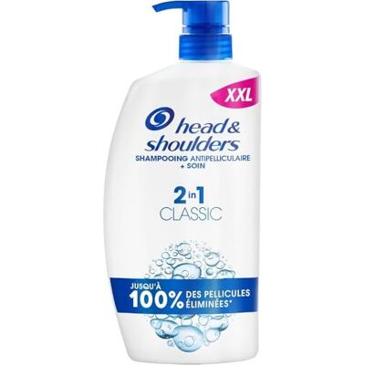 Head & Shoulders Classic 2-in-1 anti-roos shampoo, alle haartypes, pomp 1000 ml. Tot 100% van de roos, klinisch bewezen. Dagelijks gebruik. Verfrissend Head & Shoulders Classic 2-in-1 anti-roos shampoo, alle haartypes, pomp 1000 ml. Tot 100% van de roos, klinisch bewezen. Dagelijks gebruik. Verfrissend