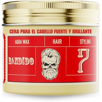 Bandido Aqua Hair Wax Red 7 Haarwax voor heren, met sterke grip en glanzende natte look, Cera voor mannen, 125 ml, fruitige geur, voor alle haartypes, glans en stijl Bandido Aqua Hair Wax Red 7 Haarwax voor heren, met sterke grip en glanzende natte look, Cera voor mannen, 125 ml, fruitige geur, voor alle haartypes, glans en stijl