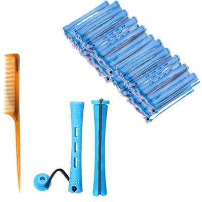 Yicoovey 60 stuks kleine perm stangen, plastic krulstangen, 0,88 cm stangen met kam, perm set, blauwe mini-krullen, haarkrullen, natuurlijke korte haarkruller. Yicoovey 60 stuks kleine perm stangen, plastic krulstangen, 0,88 cm stangen met kam, perm set, blauwe mini-krullen, haarkrullen, natuurlijke korte haarkruller.