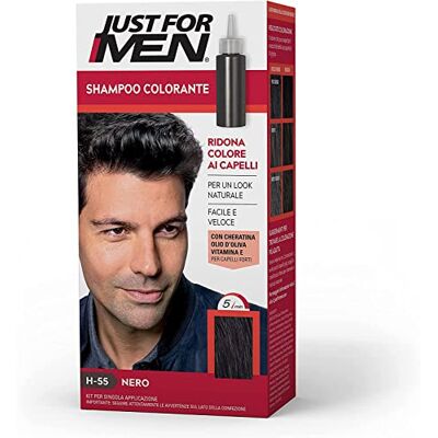 Just for men Gelkleurstof, semi-permanente kleur voor mannenhaar, zonder ammoniak, met keratine en vitamine E, kleur bruin, H30 Just for men Gelkleurstof, semi-permanente kleur voor mannenhaar, zonder ammoniak, met keratine en vitamine E, kleur bruin, H30