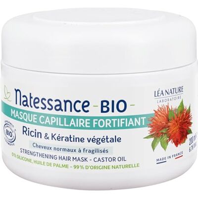 Natessance versterkend haarmasker ricinus bio plantaardige keratine 200ml Natessance versterkend haarmasker ricinus bio plantaardige keratine 200ml
