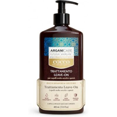 Arganicare Hydraterende beschermende verzorging zonder uitspoelen met kokosolie Dof, zeer droog en krullend haar 400 ml Arganicare Hydraterende beschermende verzorging zonder uitspoelen met kokosolie Dof, zeer droog en krullend haar 400 ml