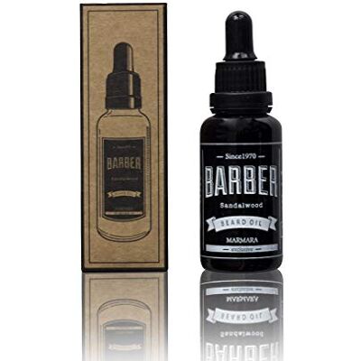 barber marmara Beard Oil 30 ml baardolie voor de dagelijkse baardverzorging van 3 dagen met volledige baard, baardverzorgingsolie met sandelhout voor mannen, extra glans en zachtheid barber marmara Beard Oil 30 ml baardolie voor de dagelijkse baardverzorging van 3 dagen met volledige baard, baardverzorgingsolie met sandelhout voor mannen, extra glans en zachtheid