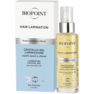 BIOPOINT Hair Lamination Crystal Gel Sublimator voor beschadigd en beschadigd haar, warmtebeschermende werking, geeft een helderheid met spiegeleffect, 50 ml BIOPOINT Hair Lamination Crystal Gel Sublimator voor beschadigd en beschadigd haar, warmtebeschermende werking, geeft een helderheid met spiegeleffect, 50 ml